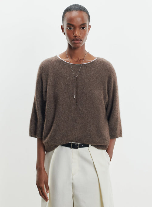 Sweater in raccoon and polyamide  - MAJESTIC FILATURES