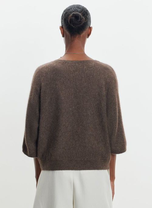 Sweater in raccoon and polyamide  - MAJESTIC FILATURES