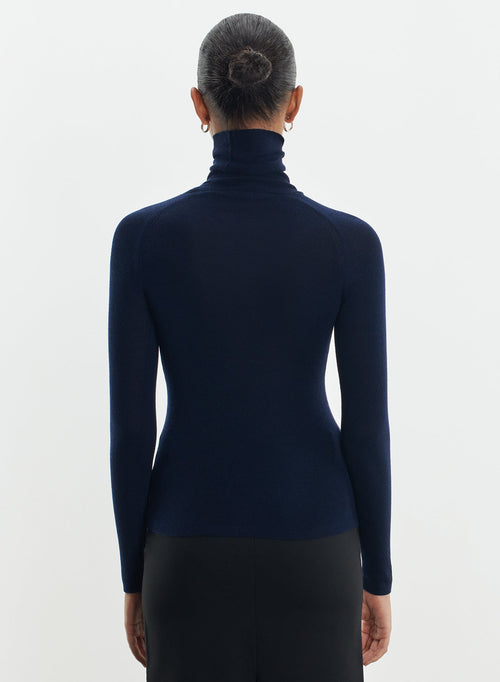 Sweater in merino wool and silk - MAJESTIC FILATURES
