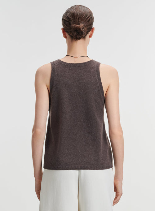 Cashmere tank top - MAJESTIC FILATURES