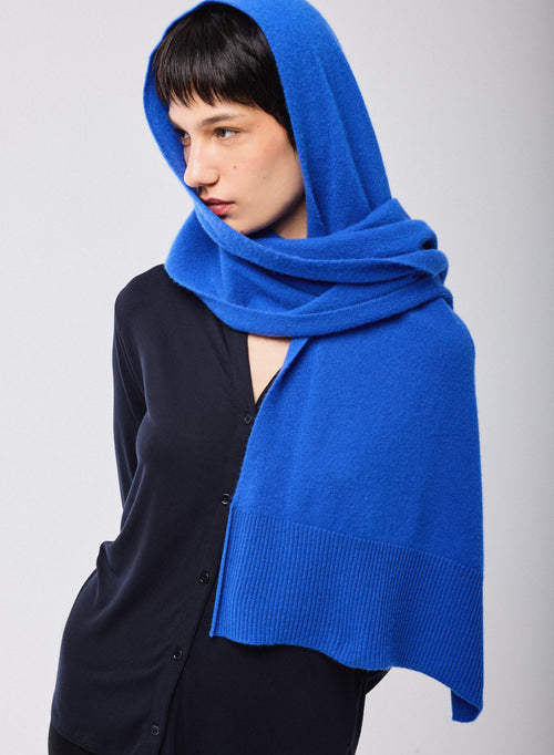 Echarpe Bleu en Cachemire - MAJESTIC FILATURES
