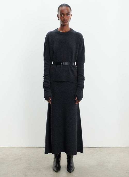 Skirt in merino wool - MAJESTIC FILATURES