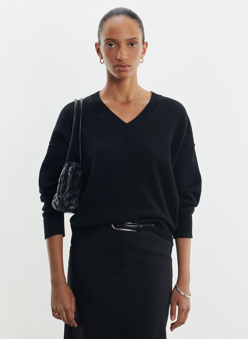 Sweater in merino wool - MAJESTIC FILATURES
