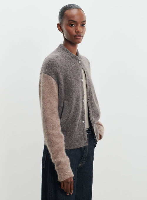 Blouson en alpaga, polyamide et élasthanne - MAJESTIC FILATURES