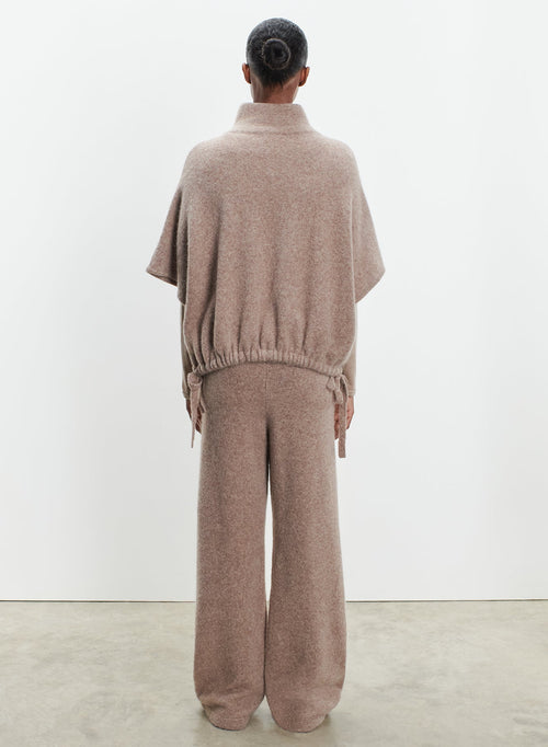 Poncho in alpaca, polyamide and elastane - MAJESTIC FILATURES