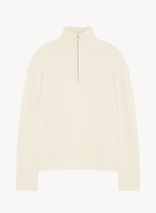 Sweater in alpaca, polyamide and elastane - MAJESTIC FILATURES
