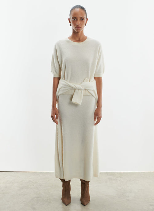Skirt in wool and cashmere - MAJESTIC FILATURES