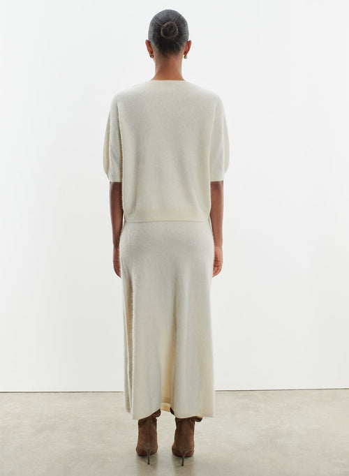 Skirt in wool and cashmere - MAJESTIC FILATURES
