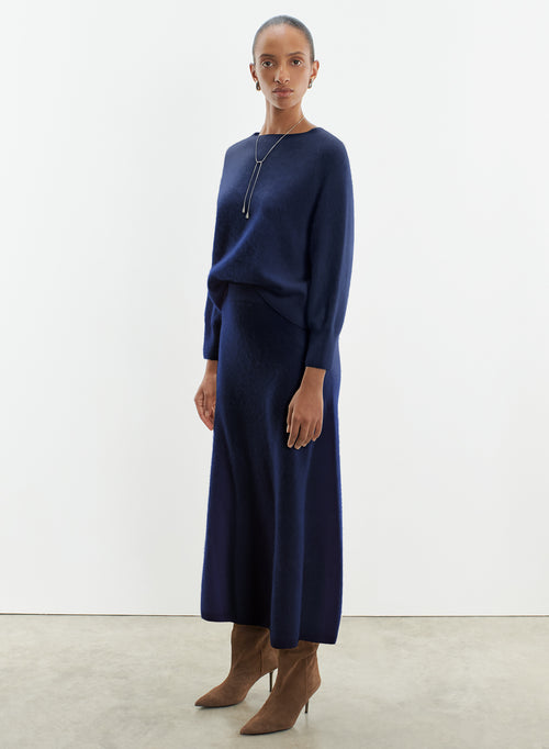 Sweater in wool and cashmere - MAJESTIC FILATURES
