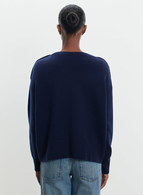 Sweater in wool and cashmere - MAJESTIC FILATURES