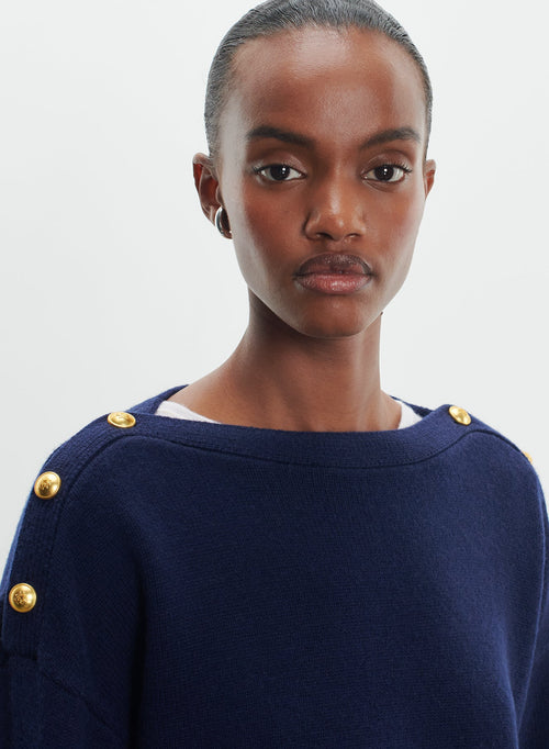 Sweater in wool and cashmere - MAJESTIC FILATURES