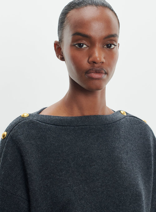 Sweater in wool and cashmere - MAJESTIC FILATURES