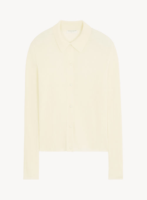 Shirt in merino wool - MAJESTIC FILATURES
