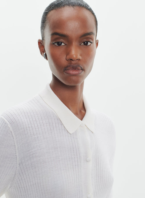 Shirt in merino wool - MAJESTIC FILATURES