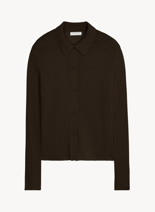 Shirt in merino wool - MAJESTIC FILATURES