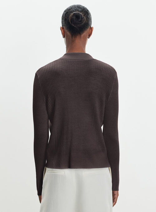 Shirt in merino wool - MAJESTIC FILATURES