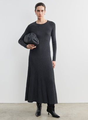 Vestido de lana merino y elastano