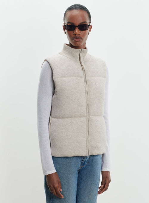 Gilet en laine mérinos et cachemire - MAJESTIC FILATURES