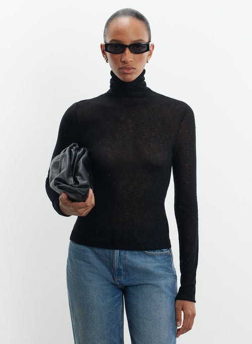 Jersey de lana y lentejuelas - MAJESTIC FILATURES
