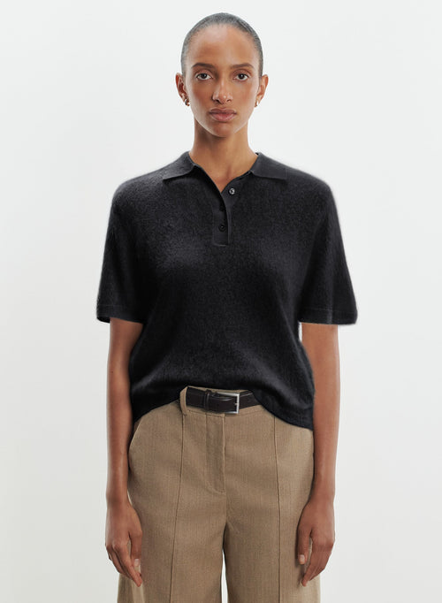 Polo shirt in cashmere - MAJESTIC FILATURES