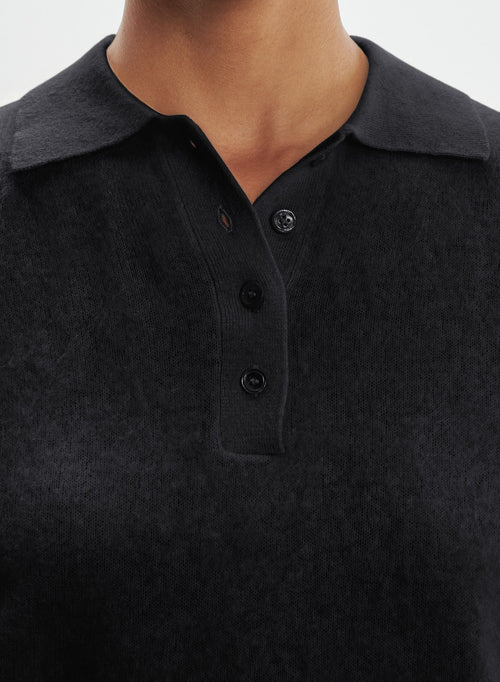 Polo shirt in cashmere - MAJESTIC FILATURES