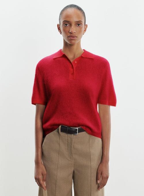 Polo shirt in cashmere - MAJESTIC FILATURES