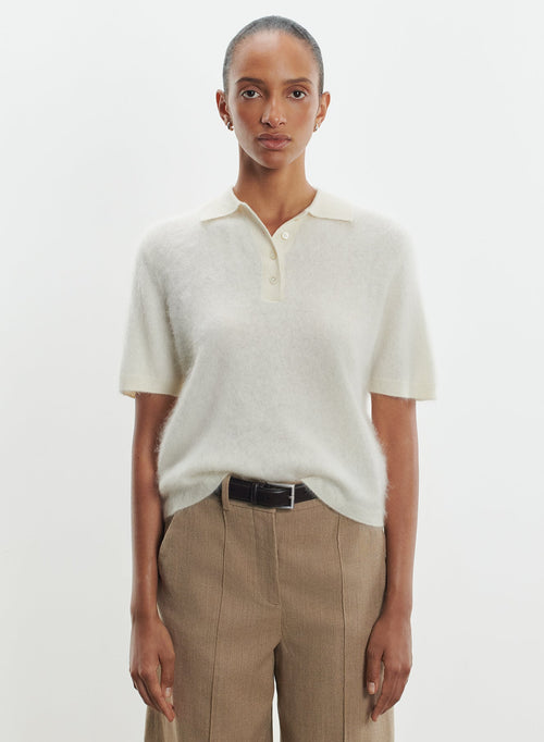 Polo shirt in cashmere - MAJESTIC FILATURES