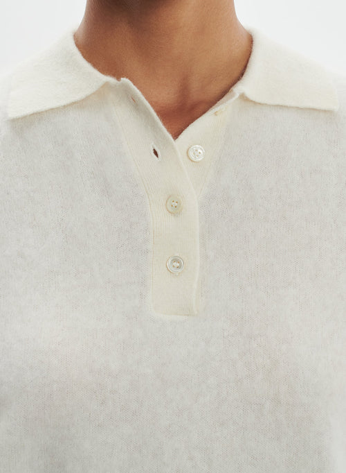 Polo shirt in cashmere - MAJESTIC FILATURES