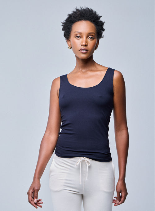 "Camiseta de tirantes Abby de Viscosa / Elastano" - MAJESTIC FILATURES