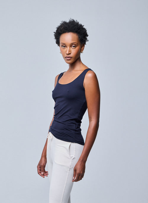 "Camiseta de tirantes Abby de Viscosa / Elastano" - MAJESTIC FILATURES