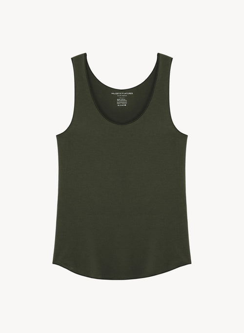 Camiseta de tirantes de viscosa y elastano - MAJESTIC FILATURES