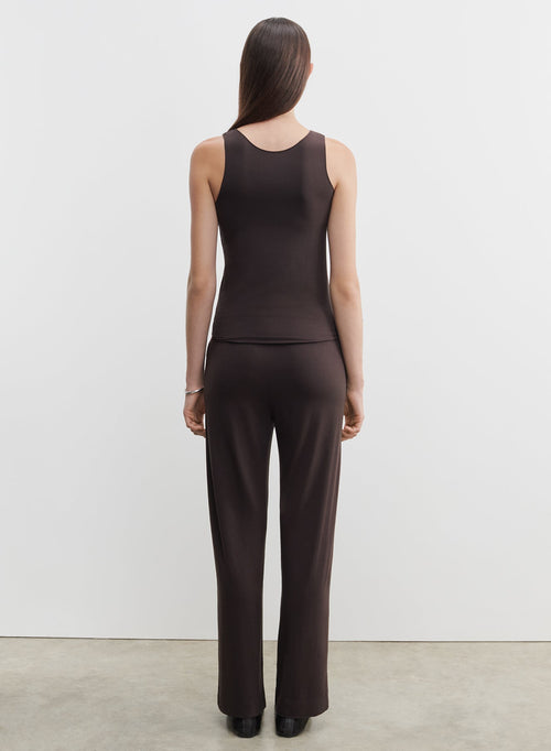 Viscose and elastane tank top - MAJESTIC FILATURES