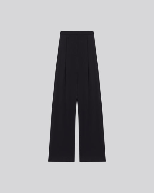 Navy Viscose / Elastane Pants - MAJESTIC FILATURES