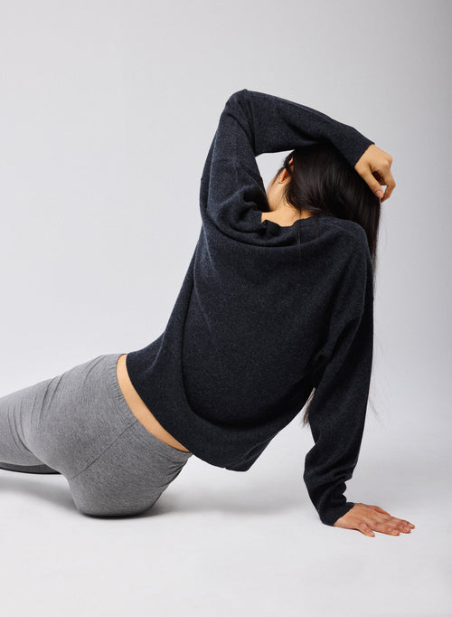 Legging Gris en Viscose / Elasthanne - MAJESTIC FILATURES