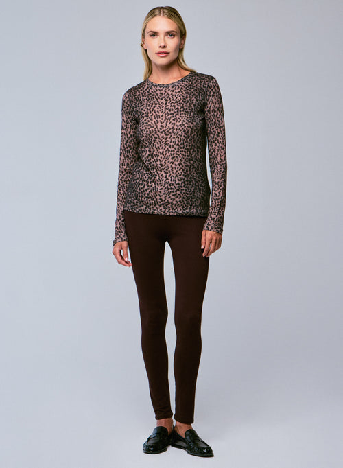 Aubergine Viscose / Elastane Pants - MAJESTIC FILATURES