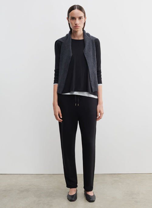 Viscose and elastane T-shirt - MAJESTIC FILATURES