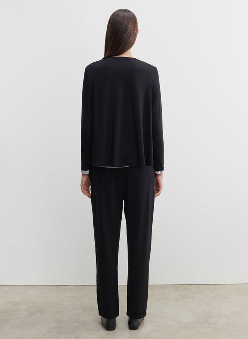 Viscose and elastane T-shirt - MAJESTIC FILATURES