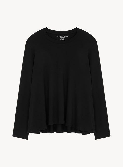 Viscose and elastane T-shirt - MAJESTIC FILATURES