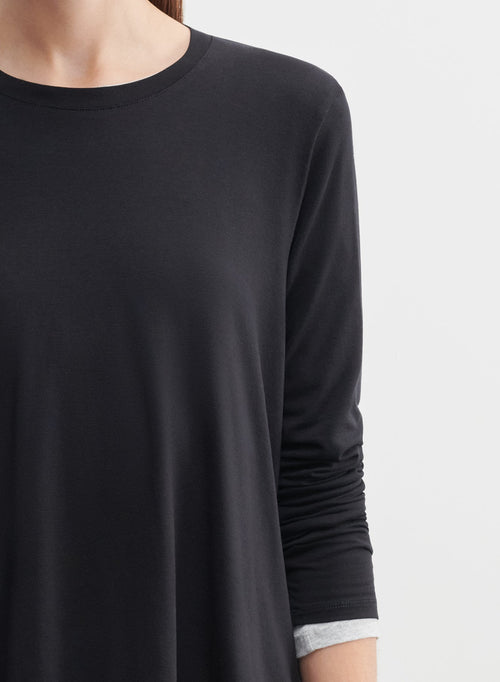 Viscose and elastane T-shirt - MAJESTIC FILATURES