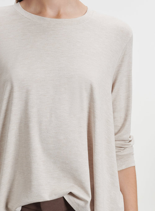 Viscose and elastane t-shirt - MAJESTIC FILATURES