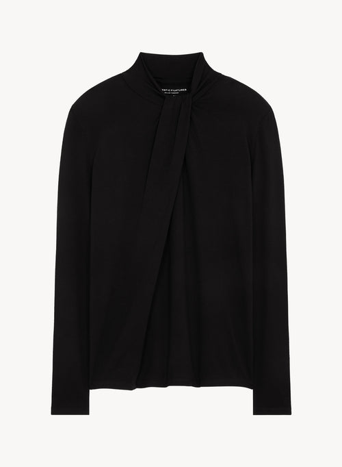 Viscose and elastane T-shirt - MAJESTIC FILATURES