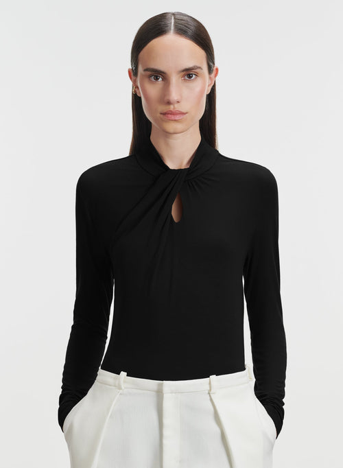 Viscose and elastane T-shirt - MAJESTIC FILATURES