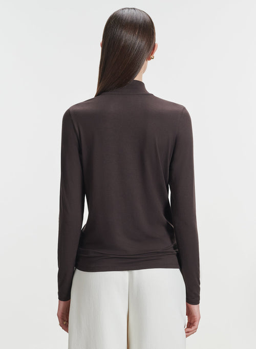 Viscose and elastane T-shirt - MAJESTIC FILATURES