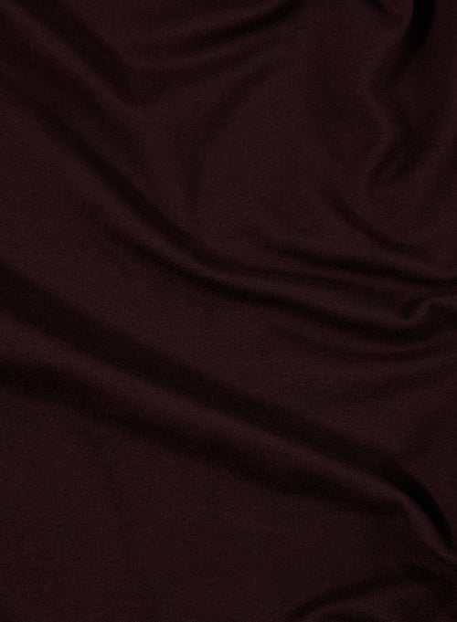 T-shirt Aubergine Col Bateau Manches 3/4 en Viscose et Élasthanne - MAJESTIC FILATURES