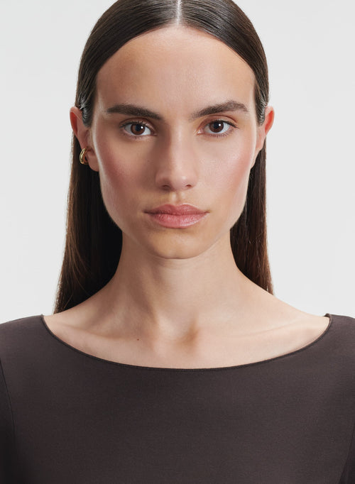 Camiseta de viscosa y elastano - MAJESTIC FILATURES