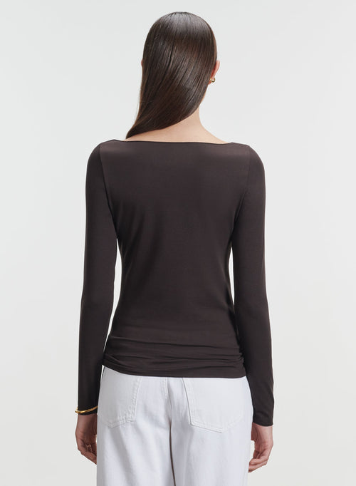 Camiseta de viscosa y elastano - MAJESTIC FILATURES