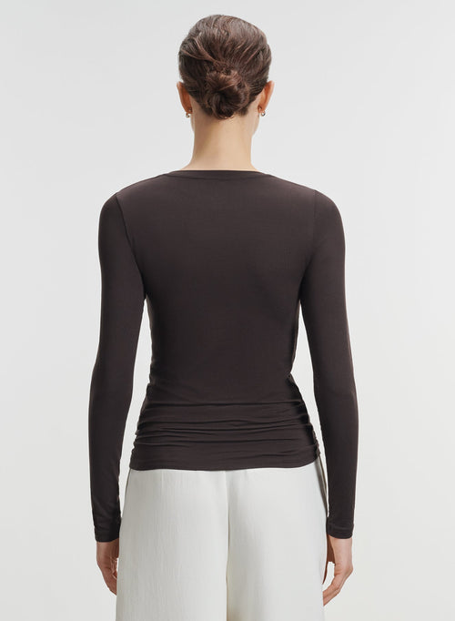 T-shirt en viscose et élasthanne - MAJESTIC FILATURES