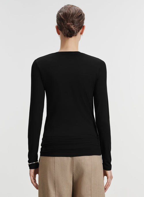 Viscose and elastane T-shirt - MAJESTIC FILATURES