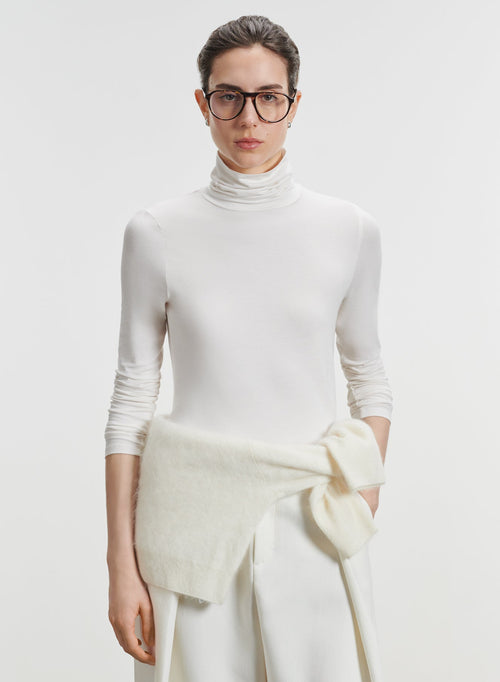 Viskose- und Elastan-T-Shirt - MAJESTIC FILATURES