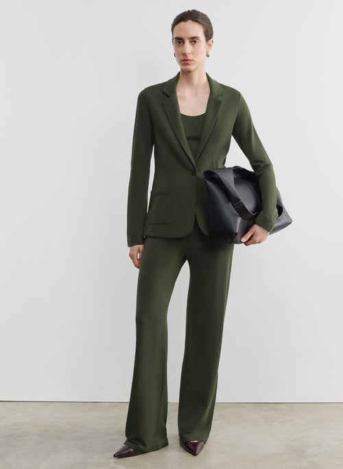Viscose and elastane trousers - MAJESTIC FILATURES